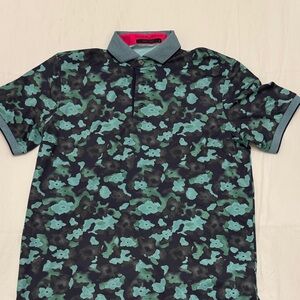 Greyson Green and Black Camouflage Polo Shirt